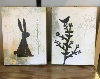 Layered Print Wall Art