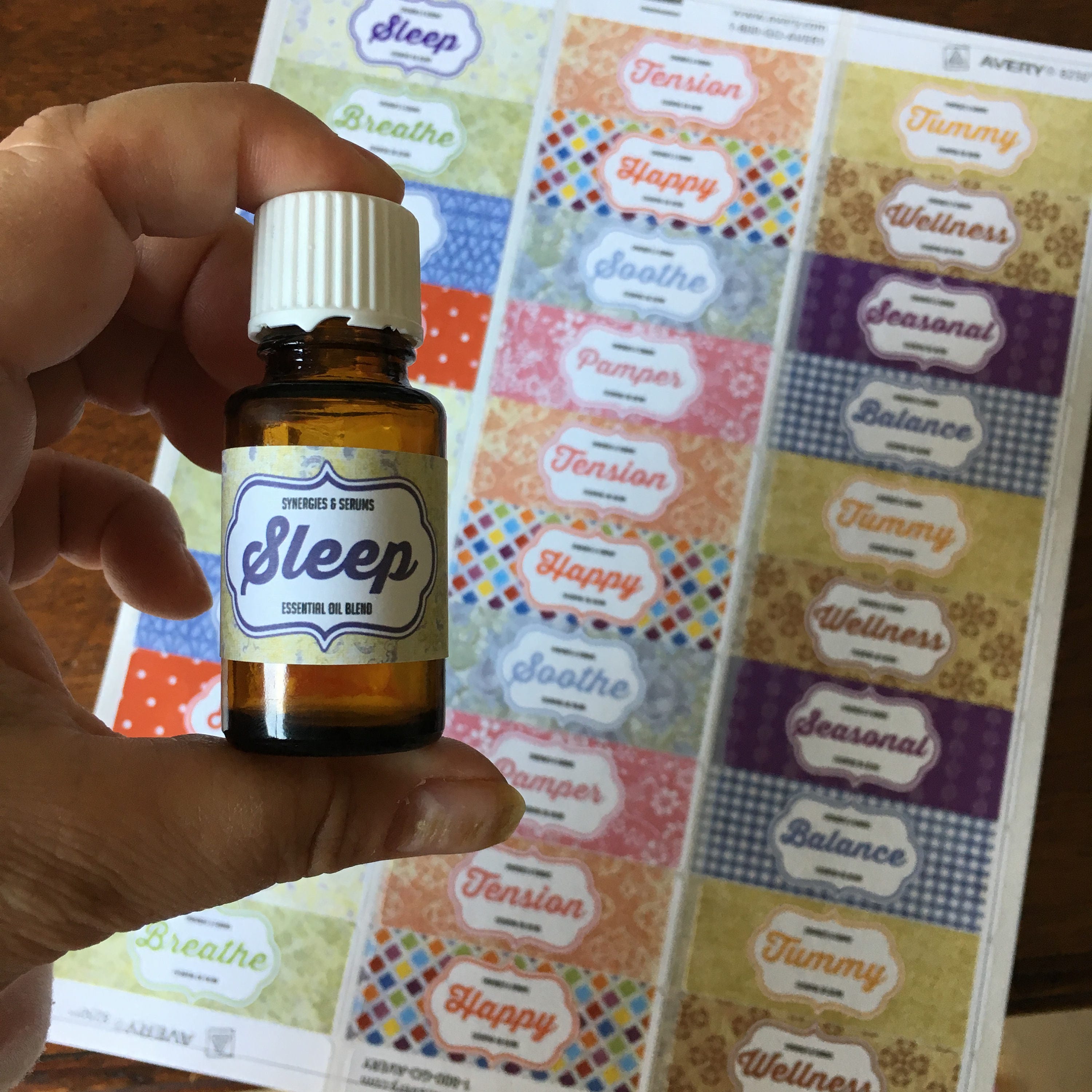 essential oil labels roller bottle labels rollerball labels