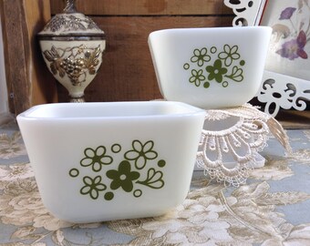 Vintage Pyrex Spring Blossom Refrigerator Dish Without Lid #501