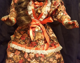 Zombie doll, porcelain, creepy, scary