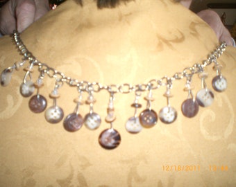 Vintage Button Necklace