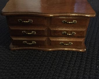Vintage Wooden Jewelry Box