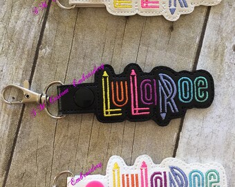 Lu la Embroidered Keychain | Advertise L L R Business | LulaBabies Gift | L L R Keychain | L L R Keyfob
