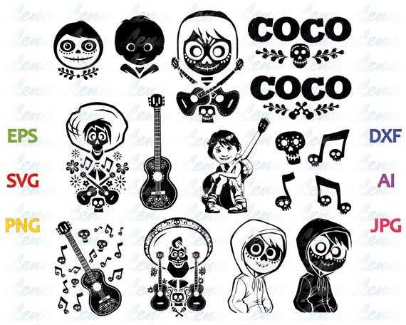 png svg illustrator to to how convert in coco coco clipart Disney Birthday coco Pixar SVG shirt