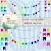 Rainbow Bunting Banners - DIY Banner - Colorful Banner - Banner Clipart - Banner Clip Art - DIY Bunting - Rainbow Clipart - Rainbow Pennants