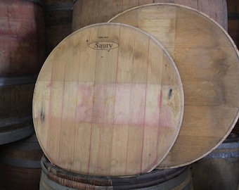 Reclaimed wine barrel head/ Wine barrel head/ barrel head/ unsanded/ no glue/ DIY projects
