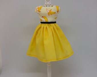 Blythe dress bananas cap sleeves
