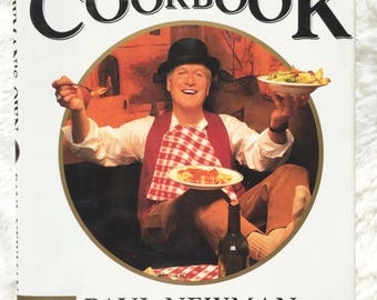 Newman's Own Cookbook|| vintage cookbook, Paul Newman, celebrity cookbook, first edition, collectible, celebrity recipes, Newman cookbook