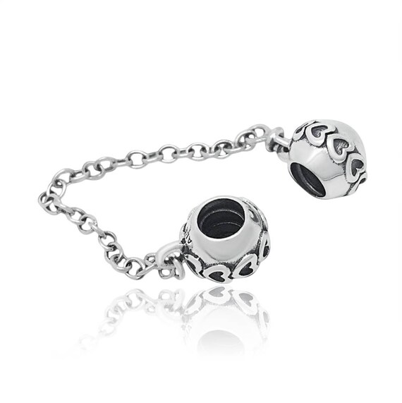 Pandora Hearts Safety Chain Sterling Silver S925
