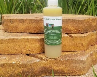 PET SHAMPOO 100% Organic by Nudie Naturals and Bonus Bath Gloves