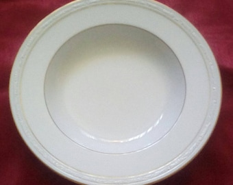 Noritake White Scapes Soup Bowls (4)