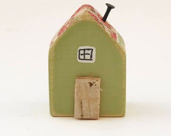 Decorative Mini House, Wooden Houses, Miniature House, Tiny House, Tiny Gifts, House Ornament, Miniature Gifts, House Figurine, Little House