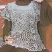 Vintage Crochet Pattern, Ladies Smock Top Pattern , Crochet Pattern , PDF pattern