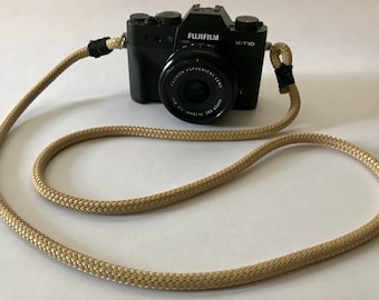 Climbing Rope 7mm Camera Strap Tan