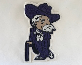 Colonel Reb Chenille Patch 9"x5" - Varsity Letterman Patch