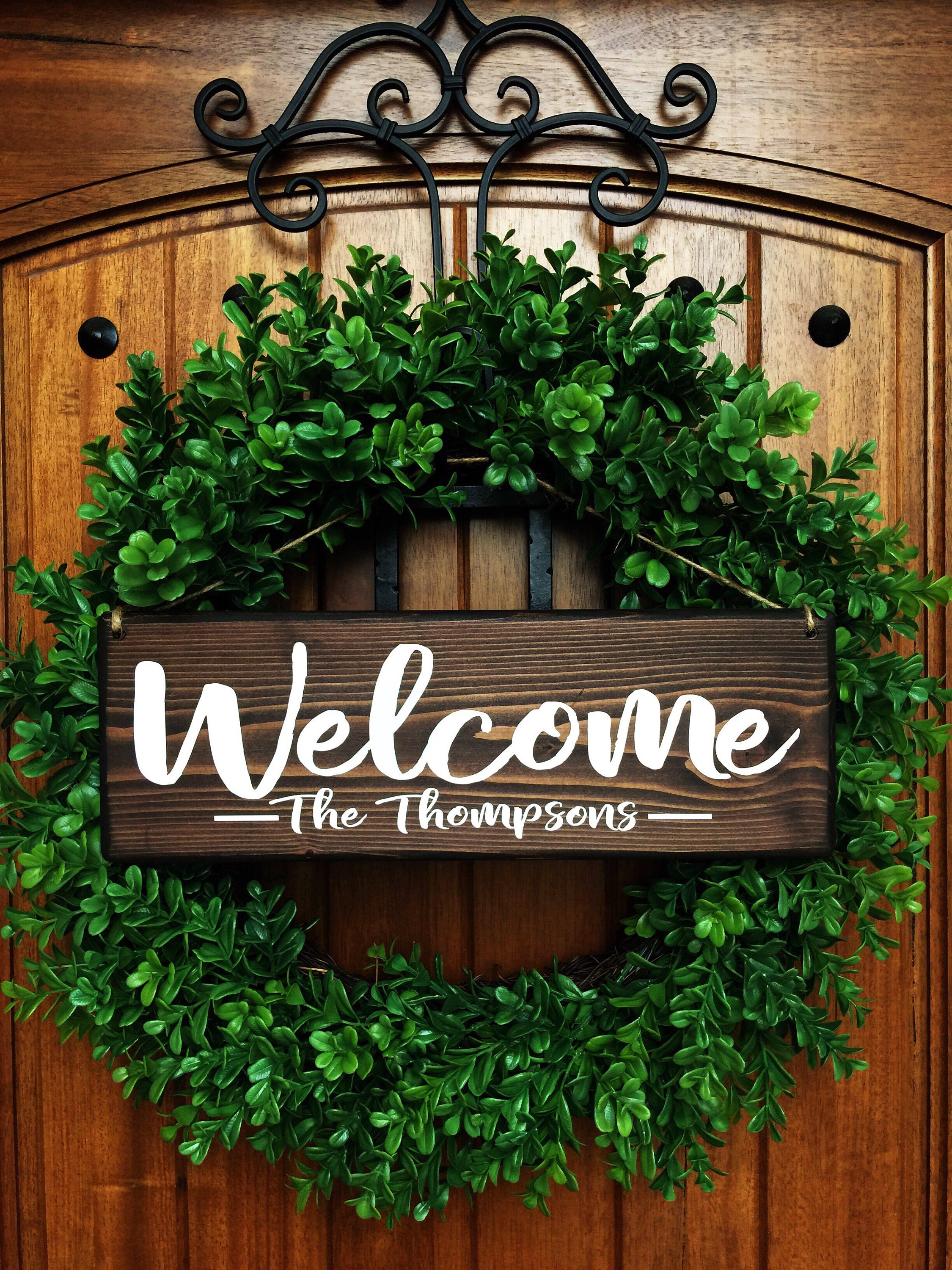 Welcome Sign Welcome Door Sign Front Door Sign