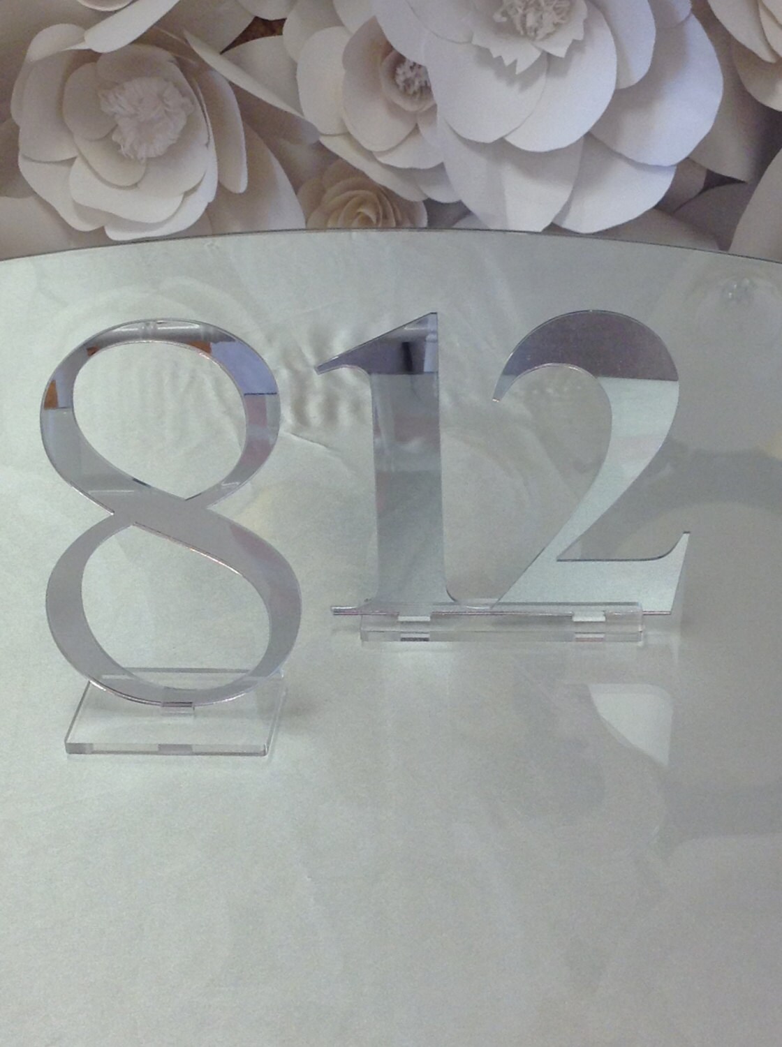 Acrylic Table Numbers Double Digit
