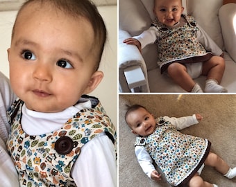 Funky Owl - Handmade Baby Dress