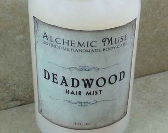 Deadwood - Hair Mist - Detangler & Styling Primer - Wild Honey, Golden Amber, Worn Brown Leather