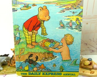 Rupert the Bear Annual 1975 Daily Express Nice Vintage Rupert Book Board and Spine Very Good