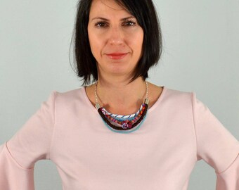 Nautical rope necklace/ Multi strand necklace/ Eco friendly necklace.