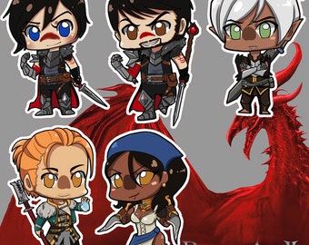 Dragon Age 2 Stickers &Keychains