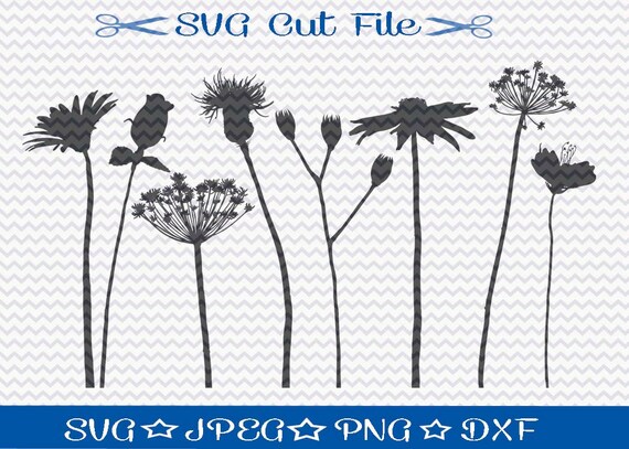 Free Free 188 Silhouette Wildflower Svg SVG PNG EPS DXF File