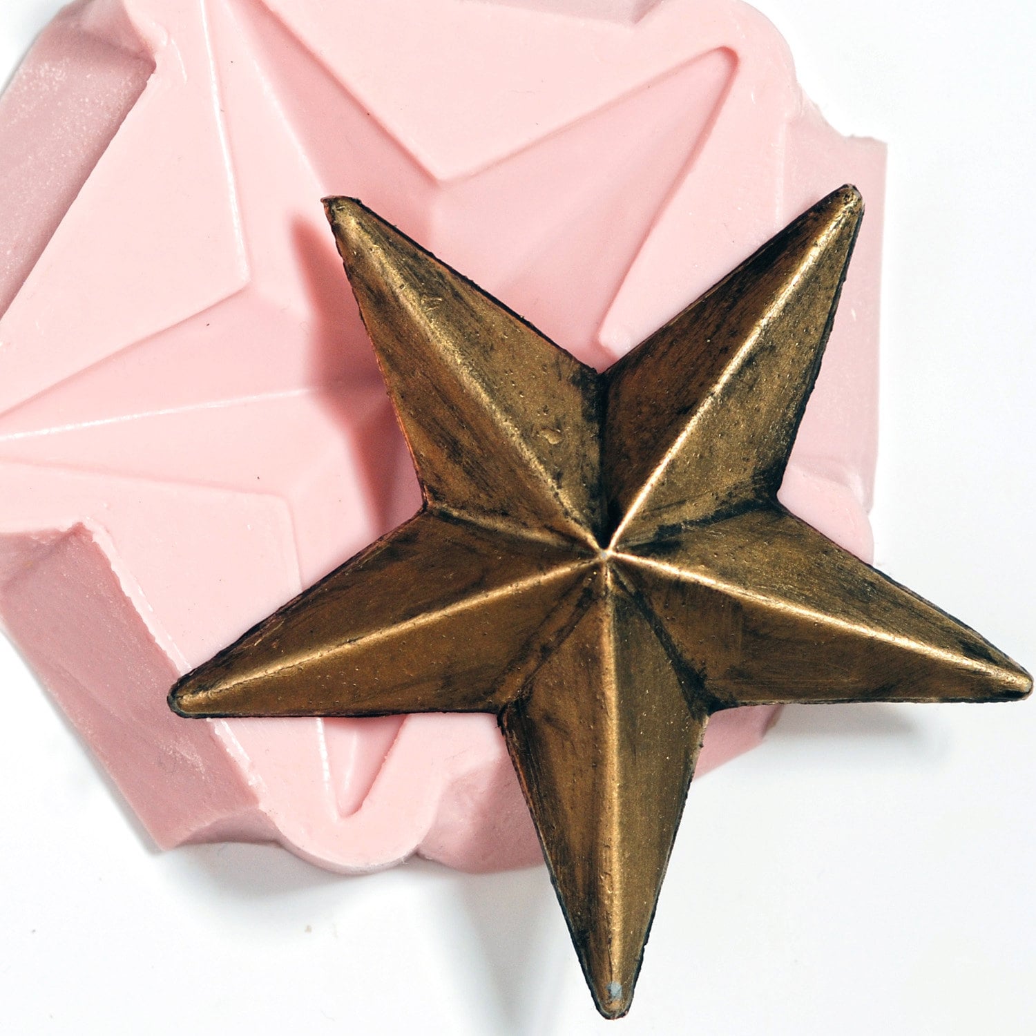 Big Lone Star Silicone Mold Mould Creates Star 97mm in