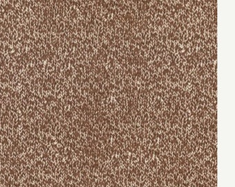 Texture Sock Brown Cotton Fabric - Moda - SALE Remnant