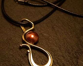 Pendant with Copper dome-Handmade Metalwork