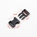 Pack of 10: Miniture 35mm Plastic Quick Release Side Buckle Plain Matte Black Bag Straps, Paracord Bracelets, and DIY Crafts