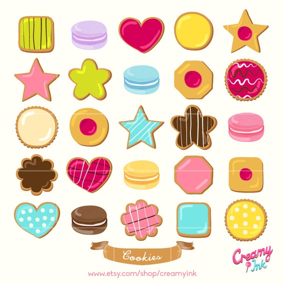 Cookies Digital Vector Clip art / Biscuit Digital Clipart