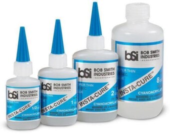 Bob Smith Industries CA Glue Insta-ure Super Thin - 1/2 oz, 1 oz, 2 oz, 8 oz