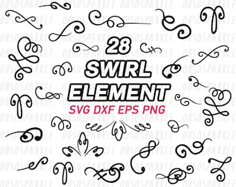 swirl svg,eps,png,eps,dxf,swirls clipart, clip art, swash,swashes,doodle,frame,border,ornament,digital files, download