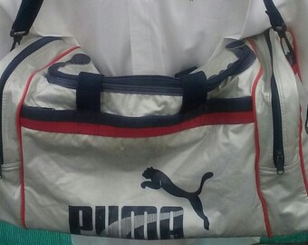 Duffle sport bag Puma shoulder straps 1990s