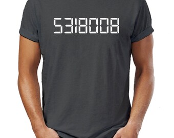 5318008 Boobies Funny Boob Dork Nerd Geek Calculator Rude Gift Him T-Shirt Lad