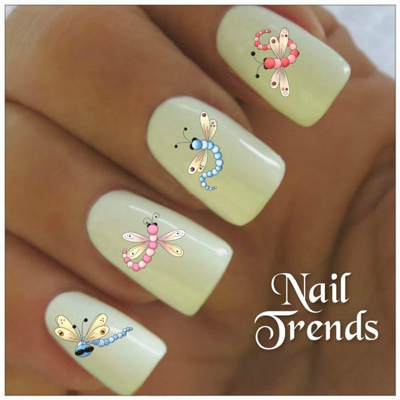 Dragonfly Nail Decal 20 Vinyl Adhesive Decals Nail Tattoos Nail Art Dragonfly Nail Decal 20 Vinyl Adhesive Decals Nail Tattoos Nail Art from NailTrends on Etsy Studio - Dragonfly Nail Decal 20 Vinyl Adhesive Decals Nail Tattoos Nail Art