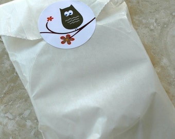 QTY 100 Medium-Large Flat Glassine Bags - 3 3/4 inch x 6 3/8 inch - Favors, Treats, FDA Approved for Food Contact