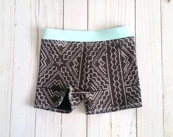 Tribal Baby Boy Swim Shorts | Baby Boy Euro Shorts | Baby Boy Mudcloth Swimsuit | Toddler Boy Swimsuit | Swim Trunks | Toddler Swim Briefs
