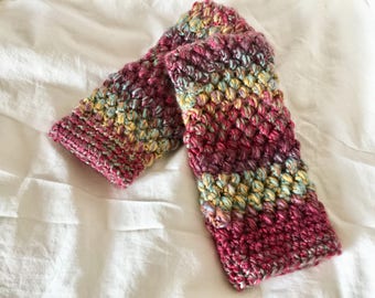 PATTERN ONLY, Fingerless Mittens, Texting Mittens, Smart Device Mittens, Tween Fingerless Mittens, Puff Stitch Mittens