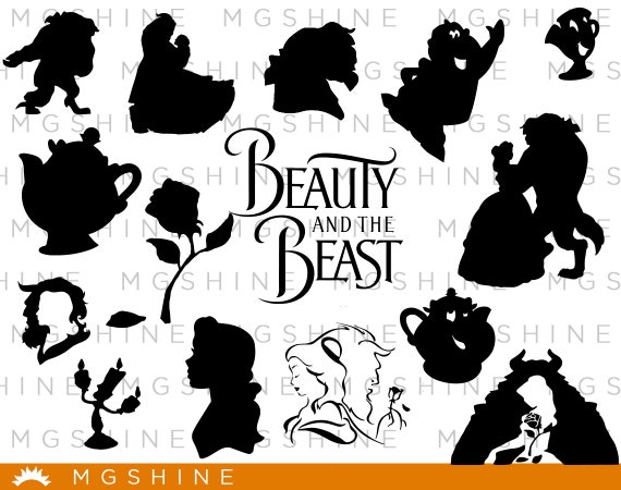 Beauty and the Beast SVG for Cricut Silhouette Beauty and