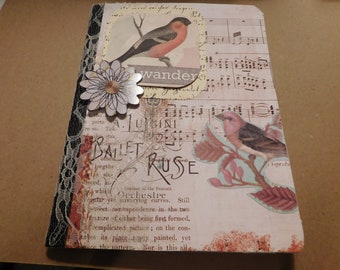 Bird Journal/Nature Book/Composition Book/Junk Journal/Altered Book