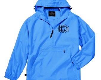 Monogram Light Weight Pullover. Monogrammed Rain Jacket. Charles River Pack-N-Go Pullover. Personalized Pullover Raincoat. CR: 9904