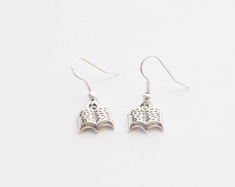 Book Earrings, Book Lover Gift, Book Jewelry, Reader Earrings, Book Gifts, Librarian Earrings, Librarian Gifts, Teacher Gift, Bookworm gifts