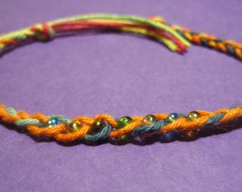 Rainbow Hemp Wish bracelet