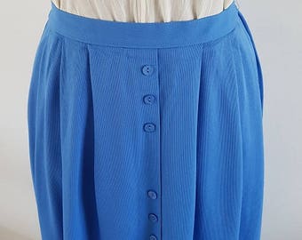 Pretty sky blue pleat skirt | St Michael | UK Size 14