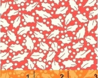 Storybook Christmas Red Holly 41744-3 by Whistler Studios for Windham Fabrics