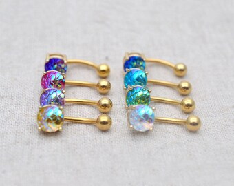 sale-Mermaid belly button rings belly ring stunning navel ring,Mermaid belly button jewelry