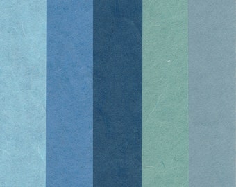 korean paper for origami "Hanji" blue