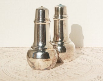 Silver Plate Salt and Pepper Shakers International Silver IS